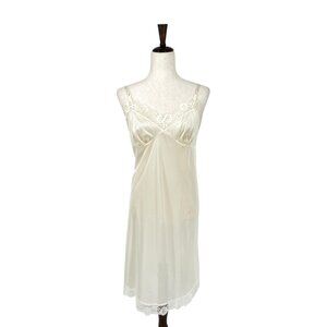 Vintage Sears Lace Satin Nightgown | Large